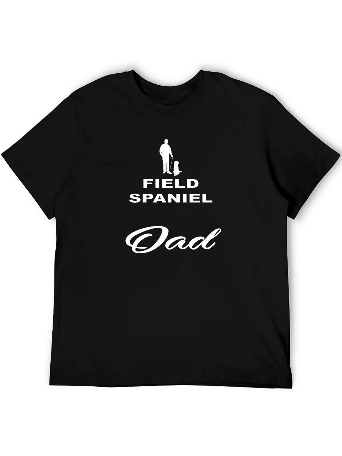 Field Spaniel Dad Graphic Tee - Black