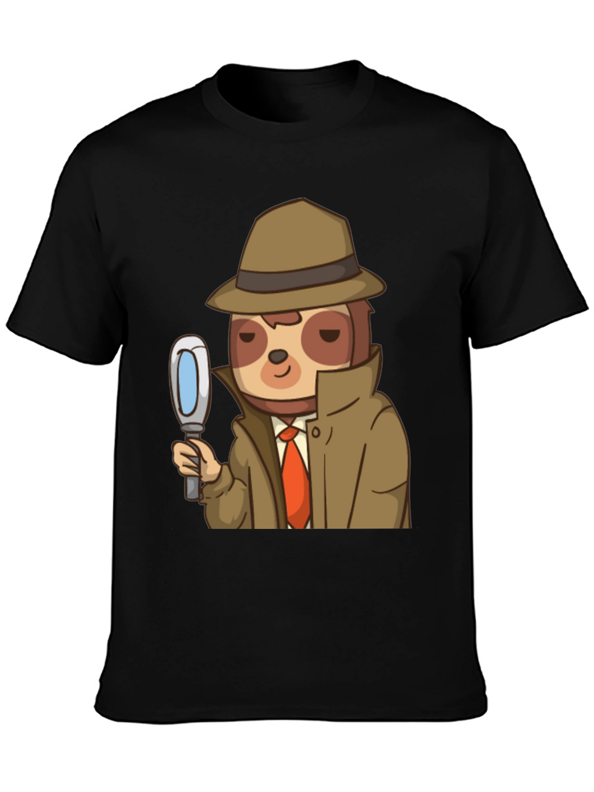 Detective Sloth Graphic T-Shirt - Funny & Unique Design