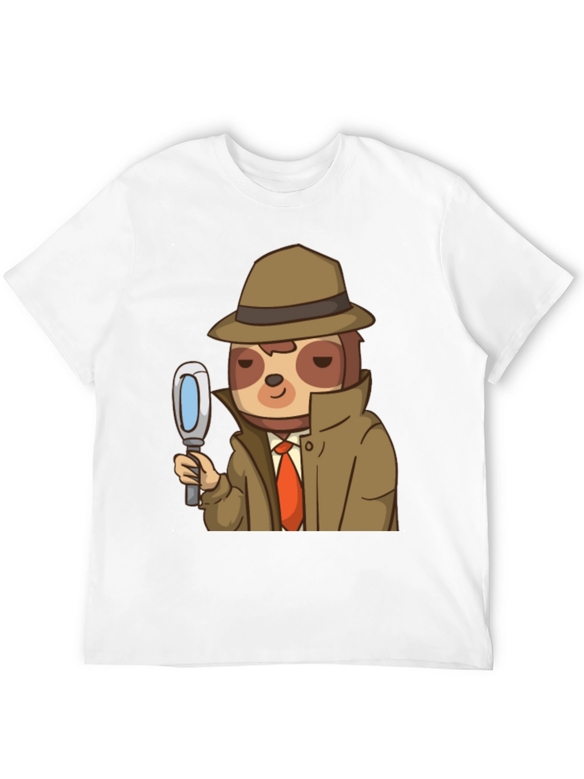 Detective Sloth Graphic T-Shirt - Funny & Unique Design