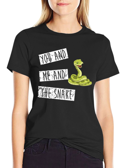 You and Me and the Snake Graphic Tee