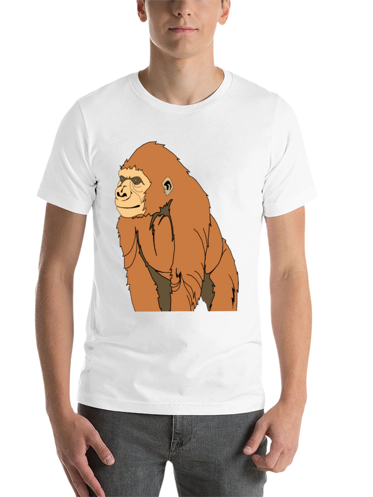 Gorilla Graphic Tee - Classic Crew Neck T-Shirt