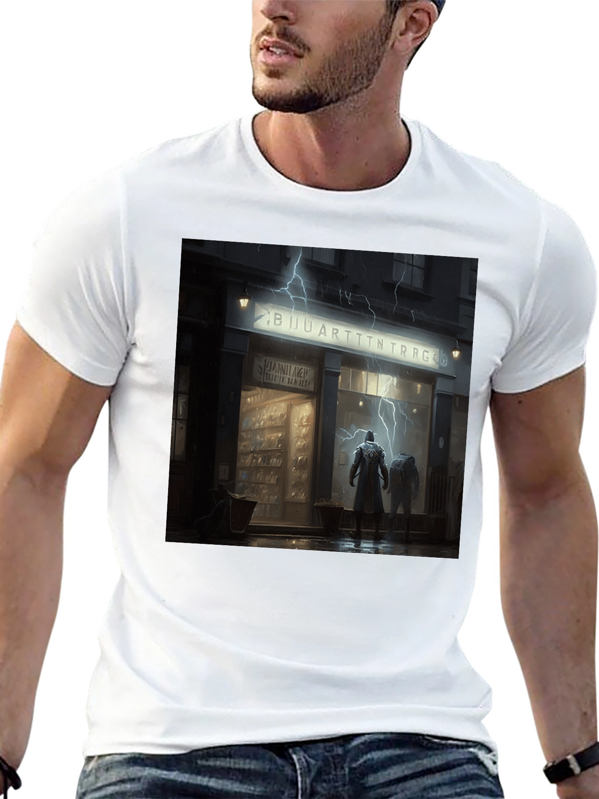 Urban Lightning Tee - Dark City Design
