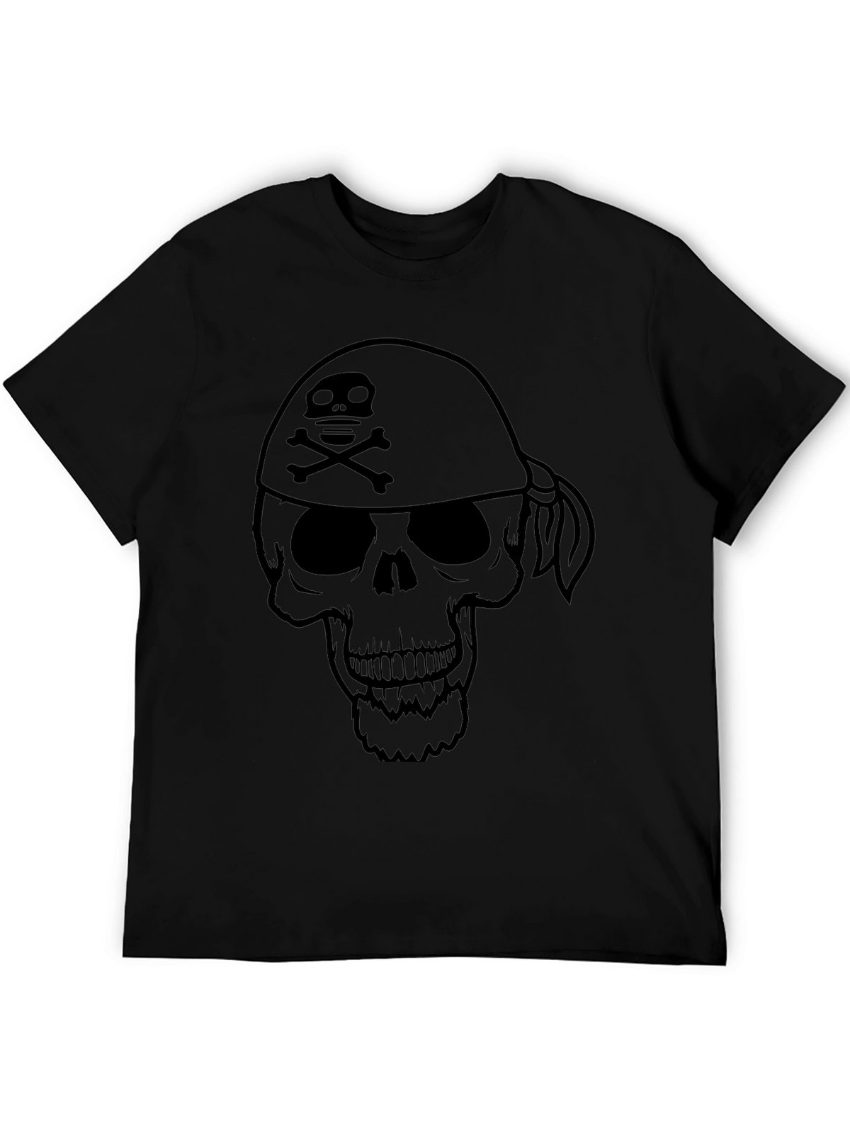 Skull & Crossbones Bandana T-Shirt - Pirate Style