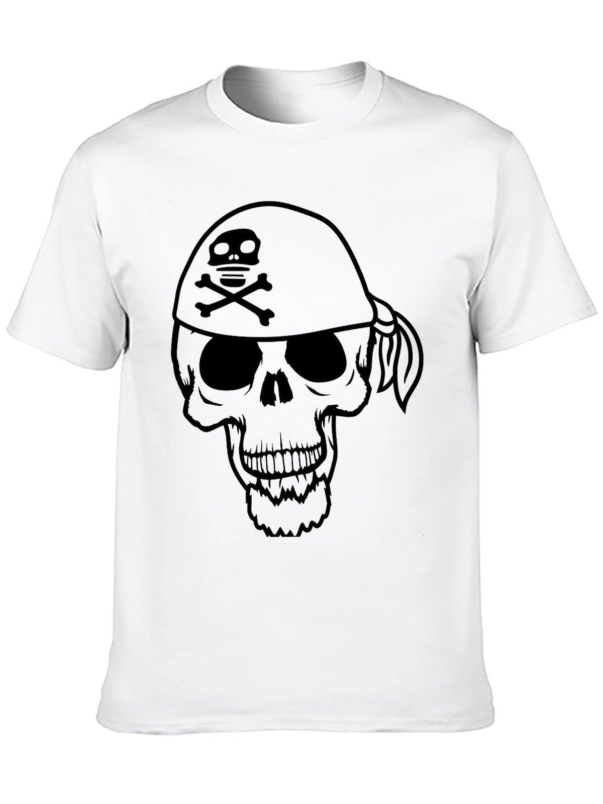 Skull & Crossbones Bandana T-Shirt - Pirate Style