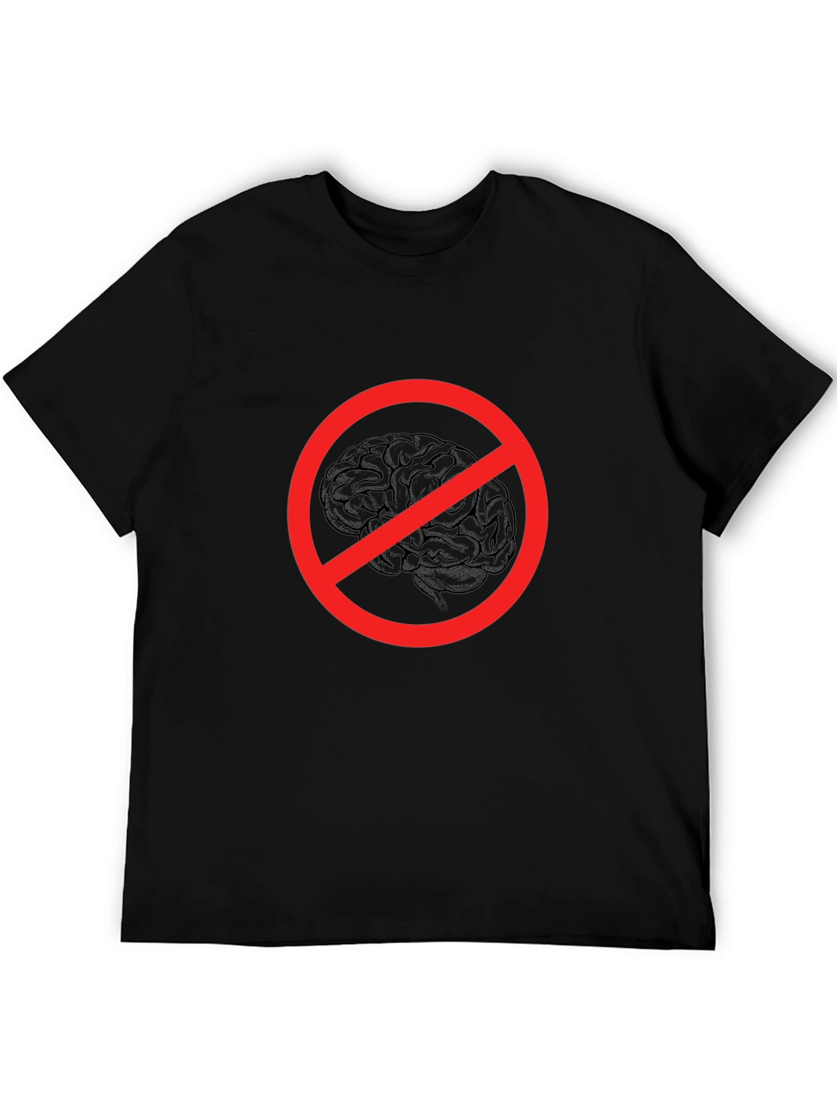No Brainer Graphic Tee - Funny Novelty T-Shirt