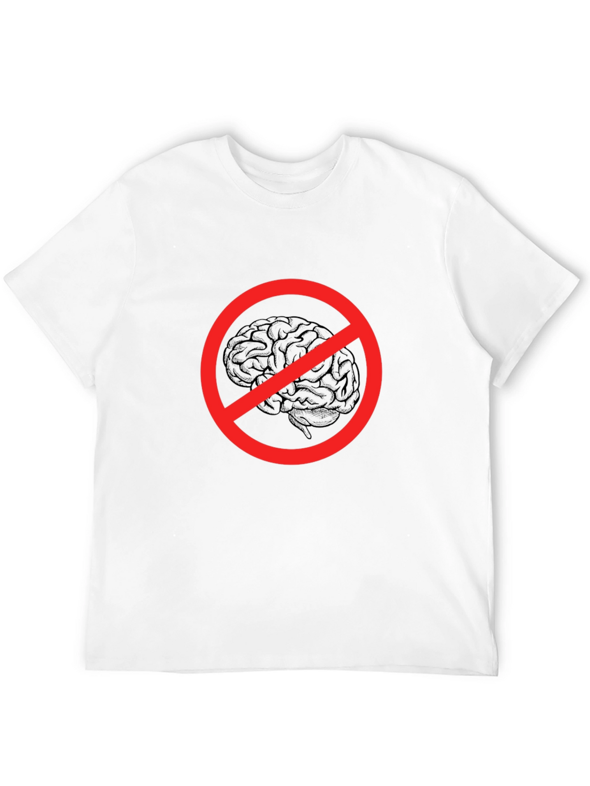 No Brainer Graphic Tee - Funny Novelty T-Shirt