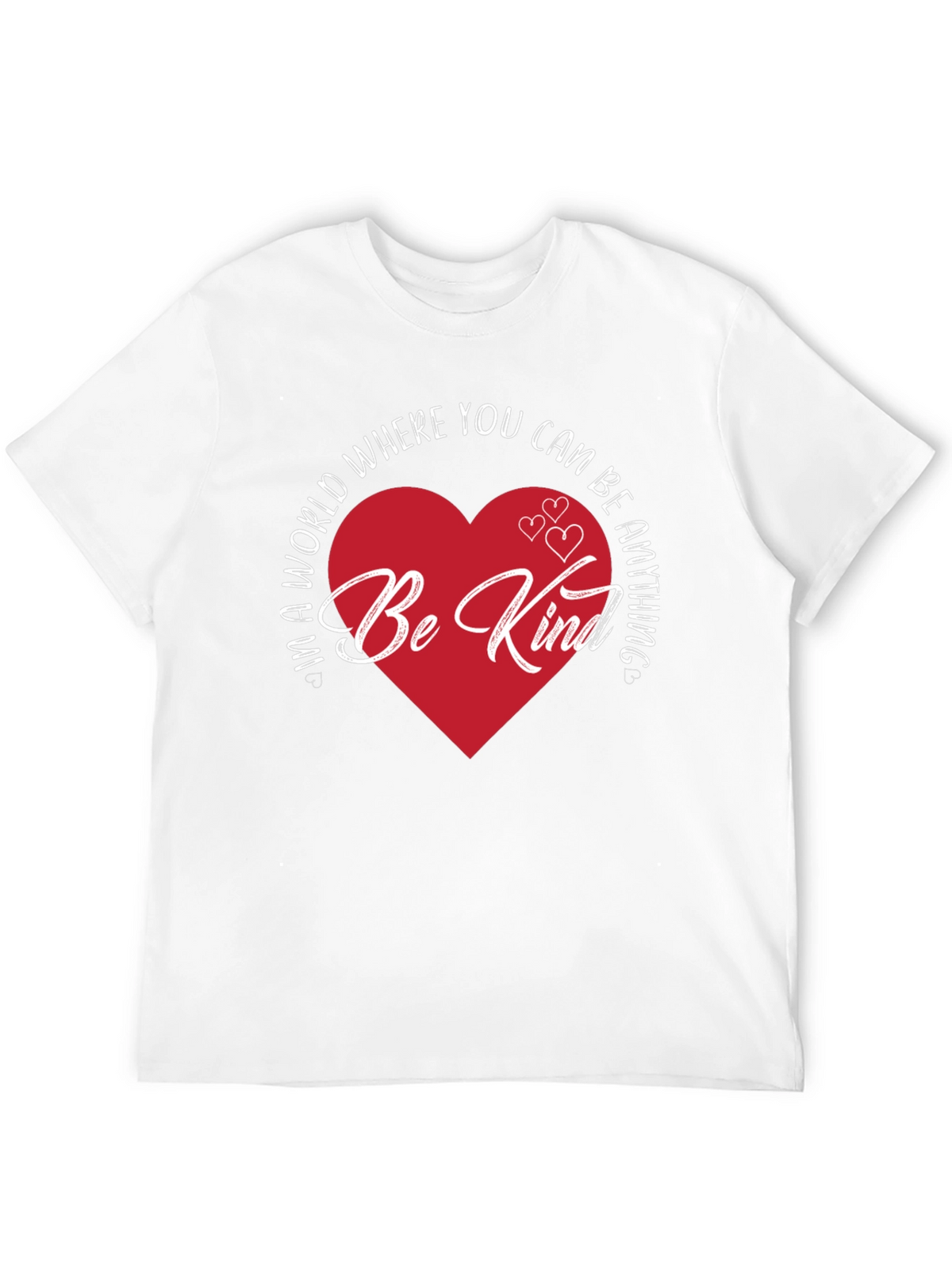 Be Kind Heart Graphic Tee - Black