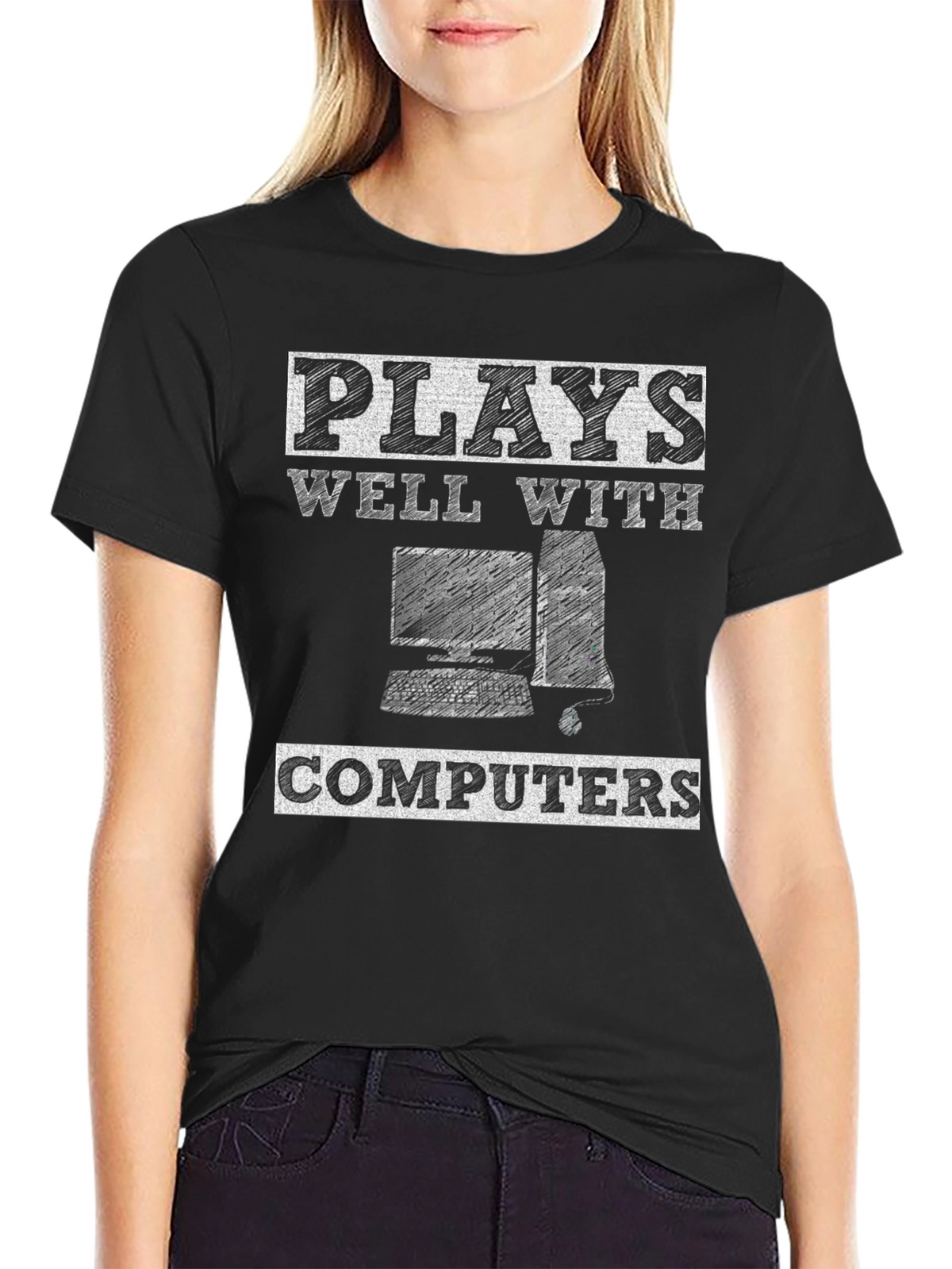 Plays Well With Computers Graphic Tee