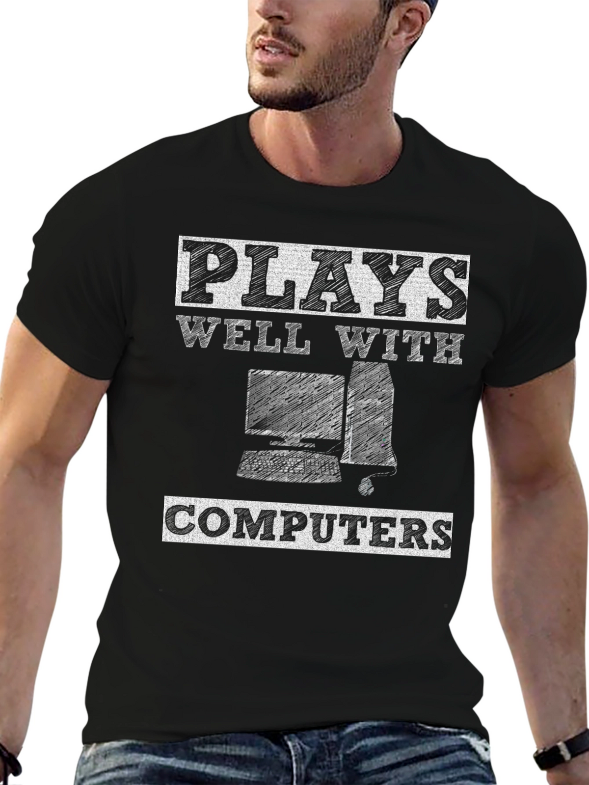 Plays Well With Computers Graphic Tee