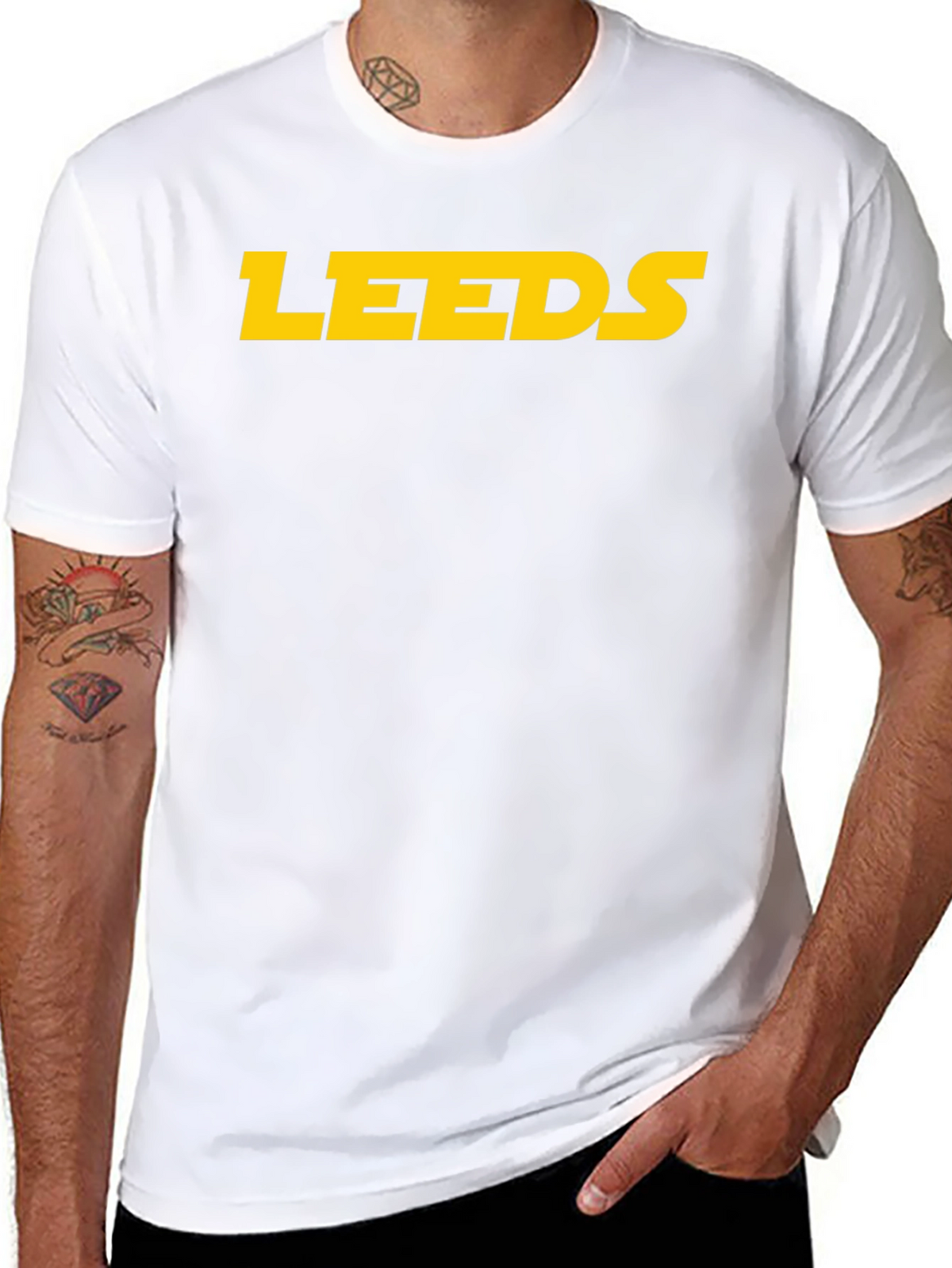 Leeds T-Shirt - Black and Yellow Graphic Tee