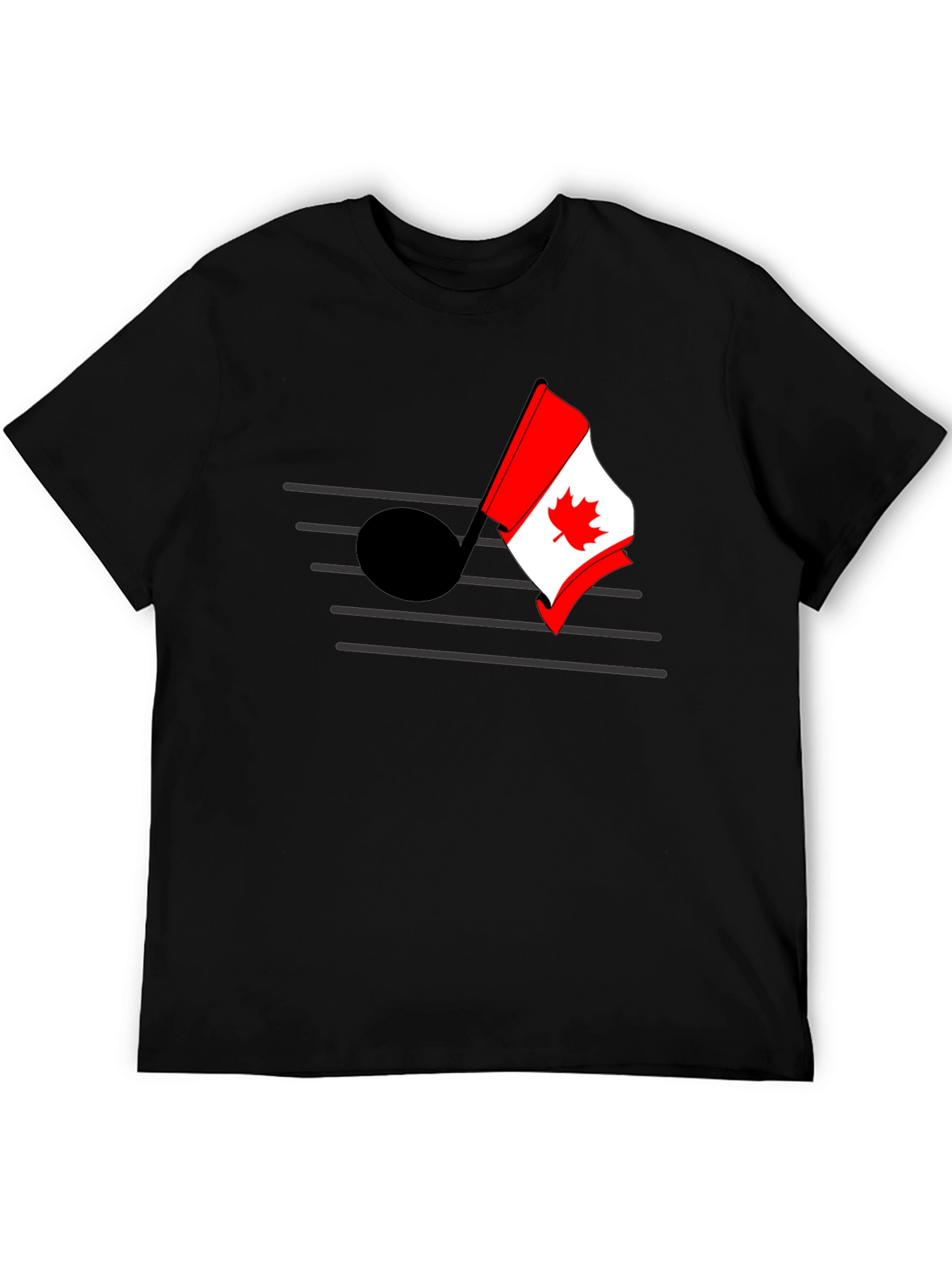 Musical Canada Flag T-Shirt