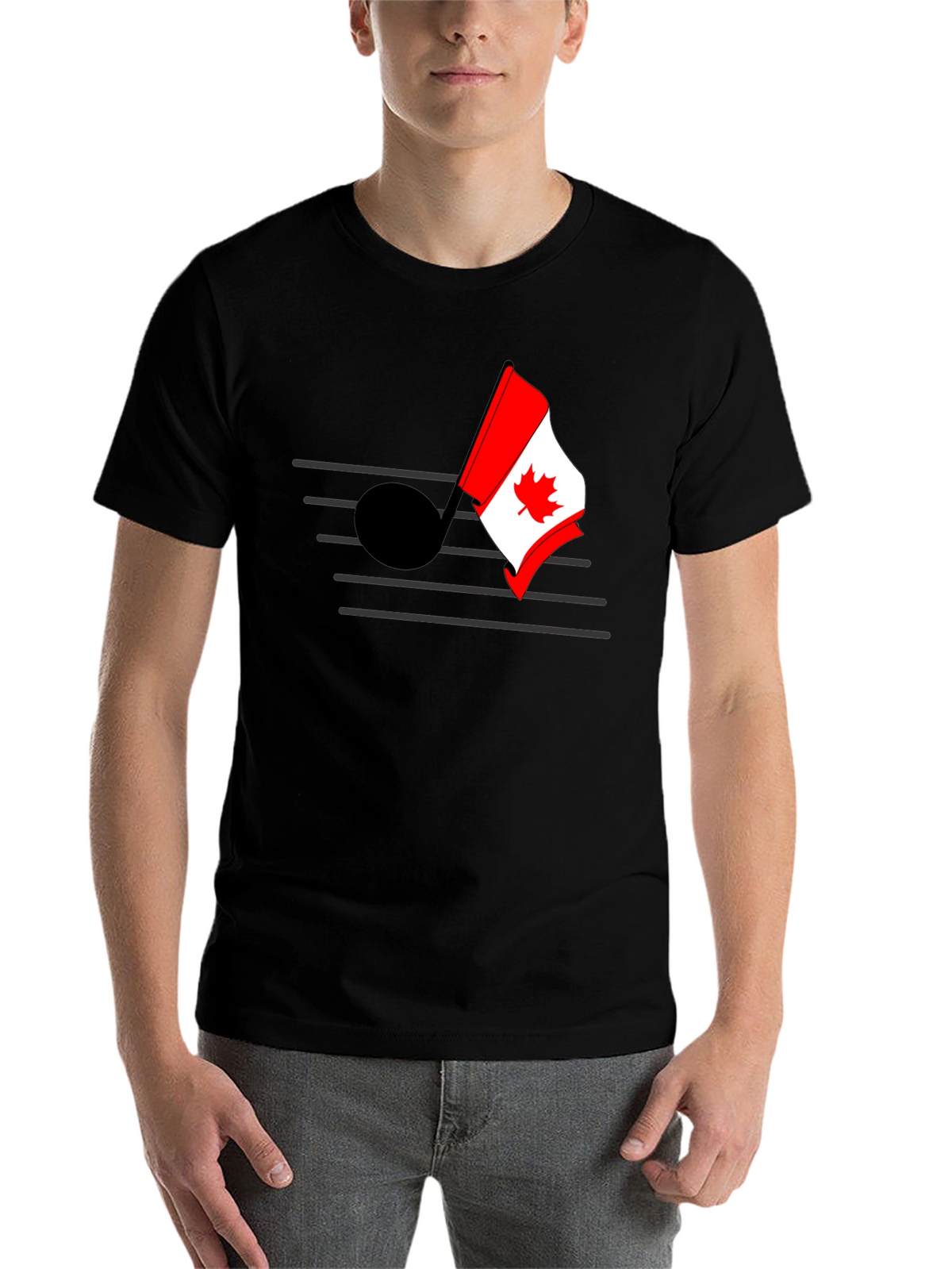 Musical Canada Flag T-Shirt