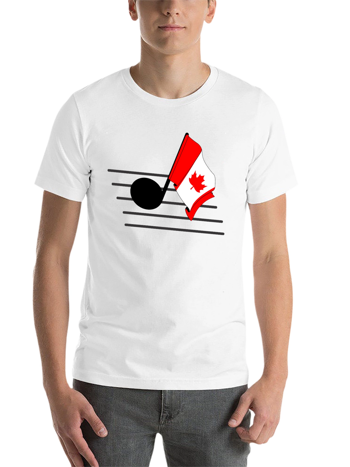 Musical Canada Flag T-Shirt