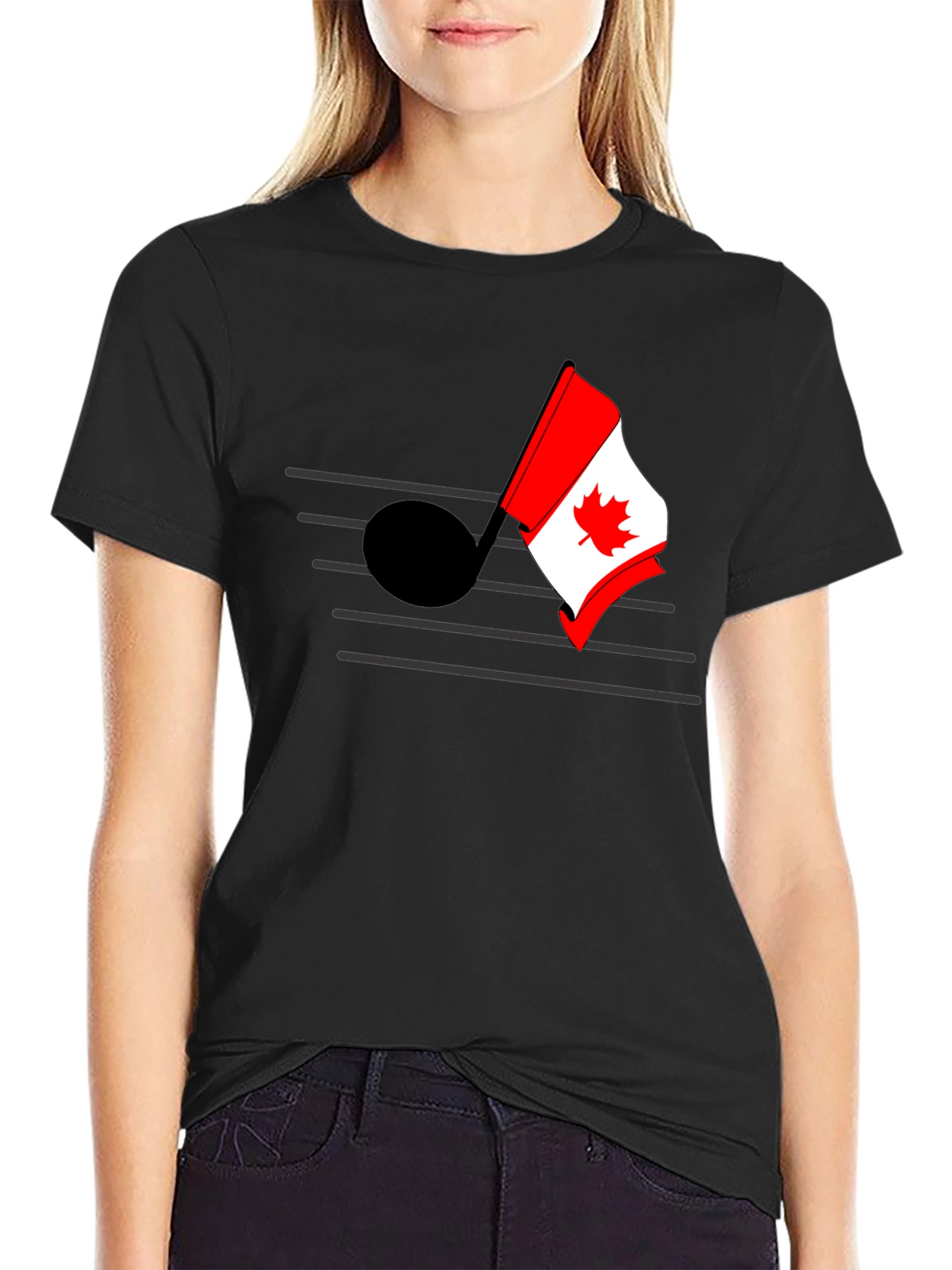 Musical Canada Flag T-Shirt