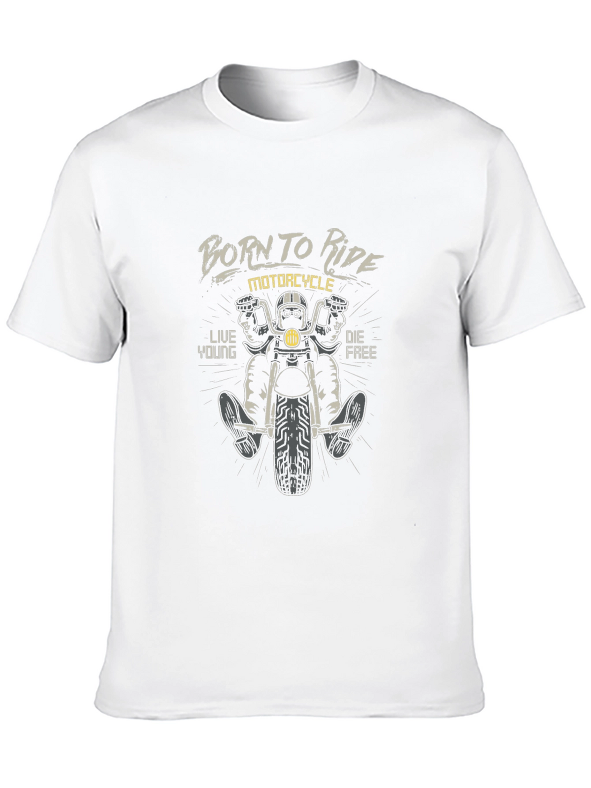 Born to Ride Motorcycle Graphic T-Shirt
