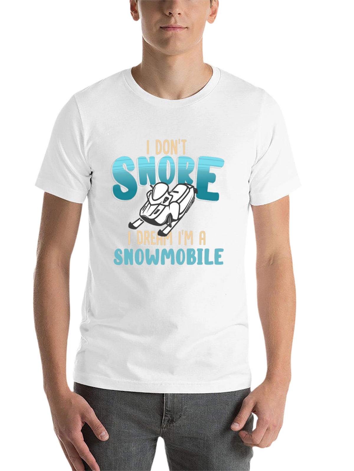 I Dream Im a Snowmobile Graphic Tee