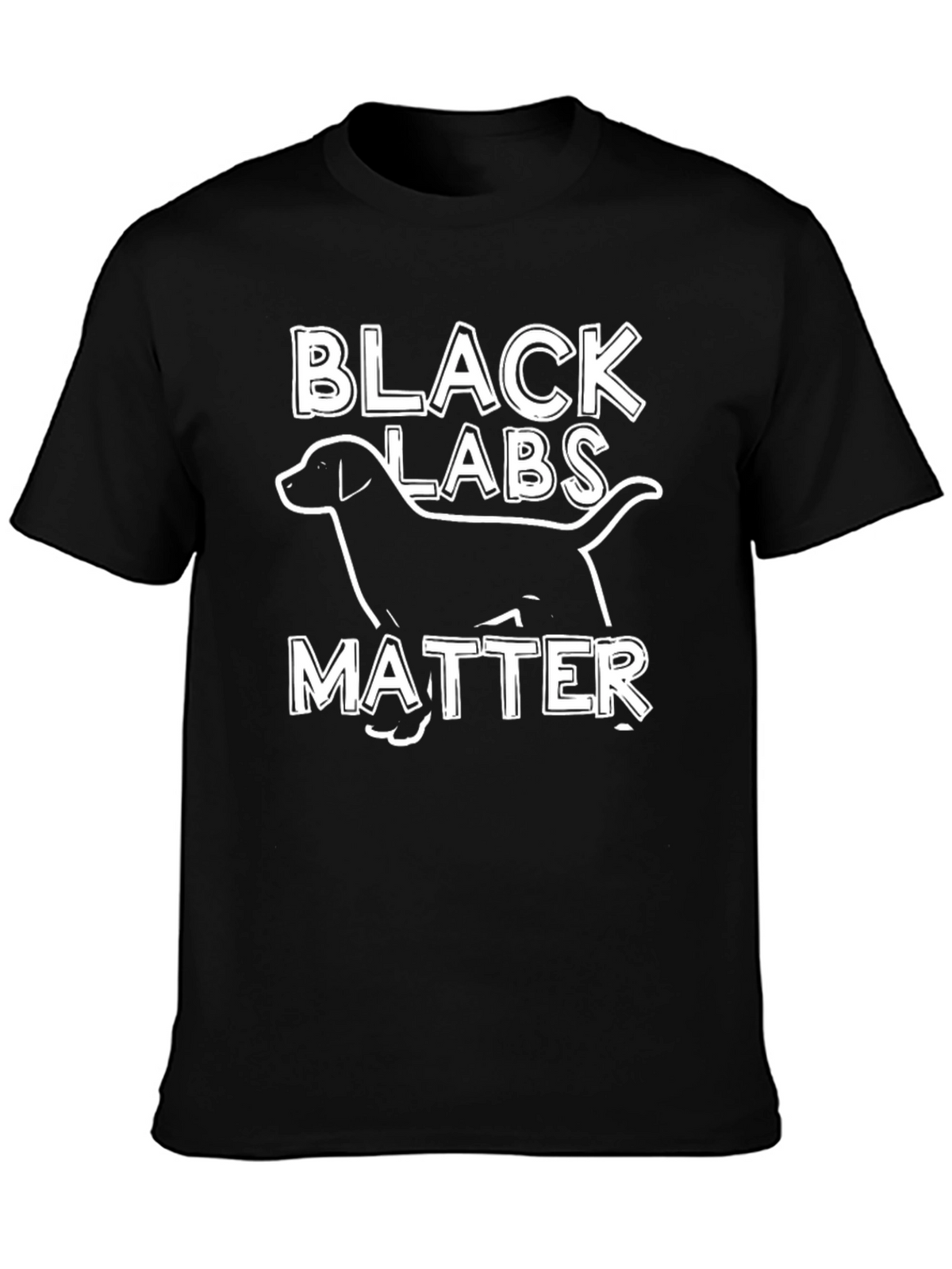 Black Labs Matter T-Shirt Funny Dog Tee