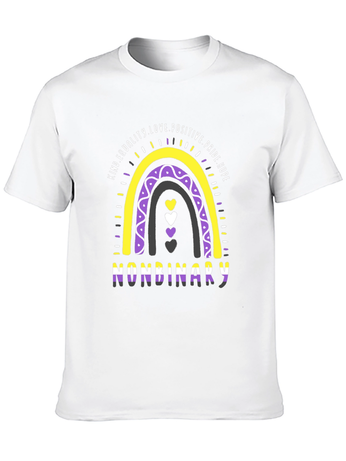 Nonbinary Pride Rainbow T-Shirt