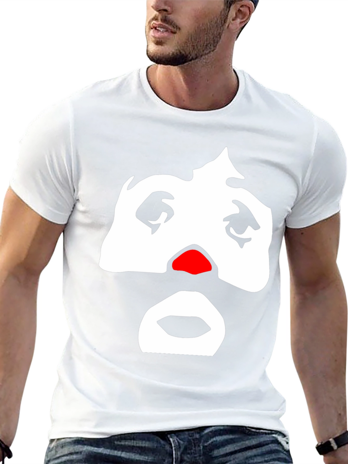 Sad Clown Graphic Tee - Mens Black T-Shirt
