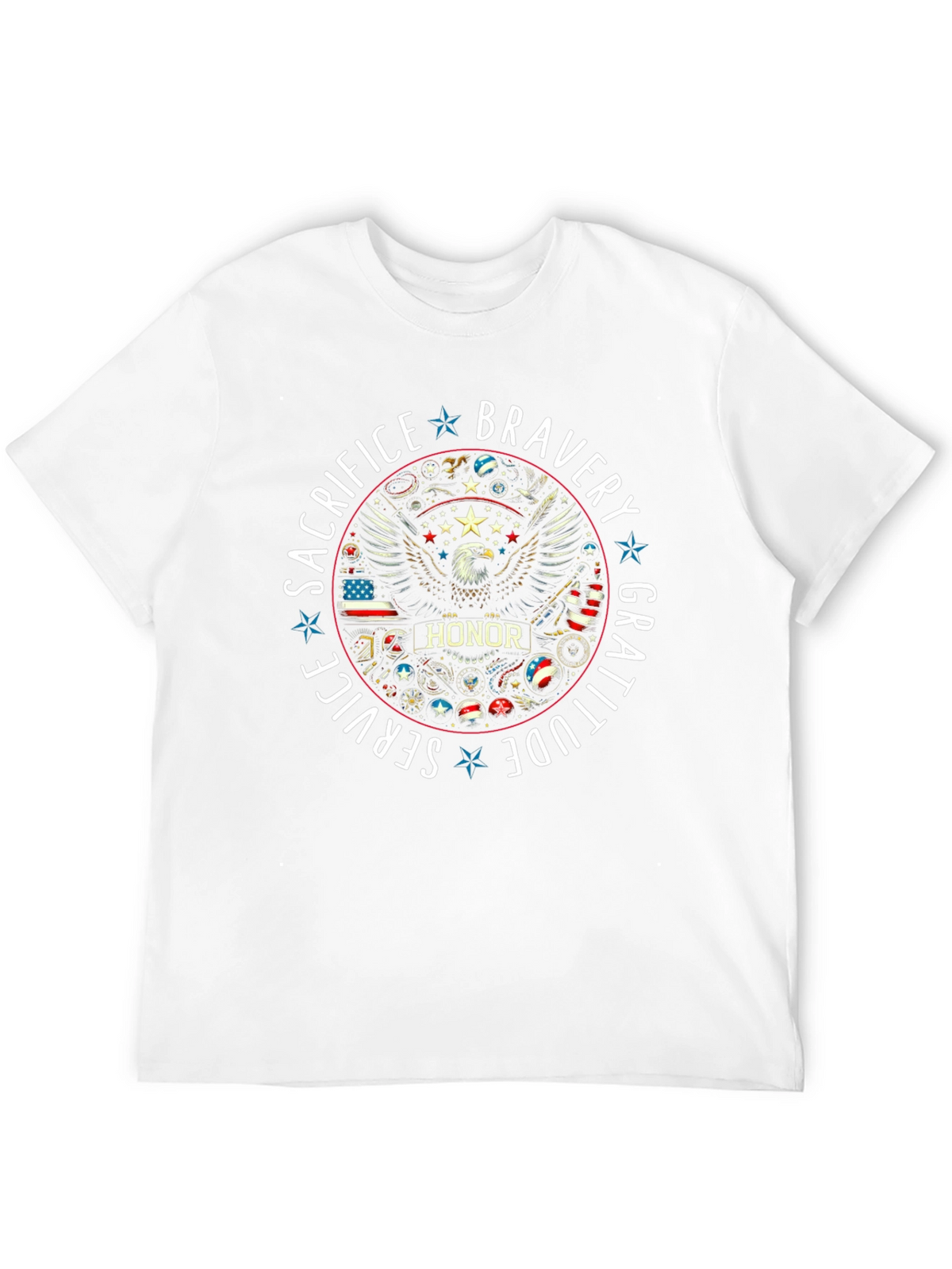 Patriotic Bravery Honor Graphic Tee