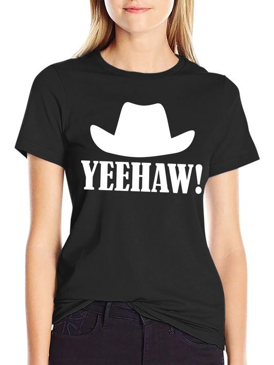 Yeehaw Cowboy Hat Graphic Tee - Western Style