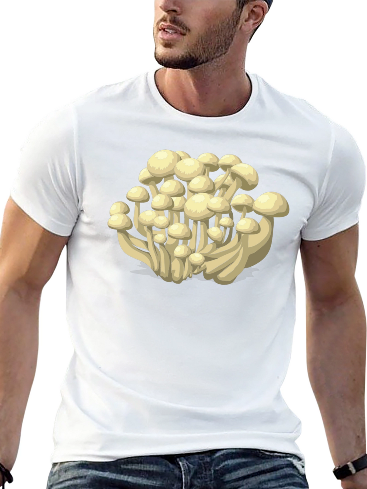 Mushroom Graphic Tee - Unique Fungus Design