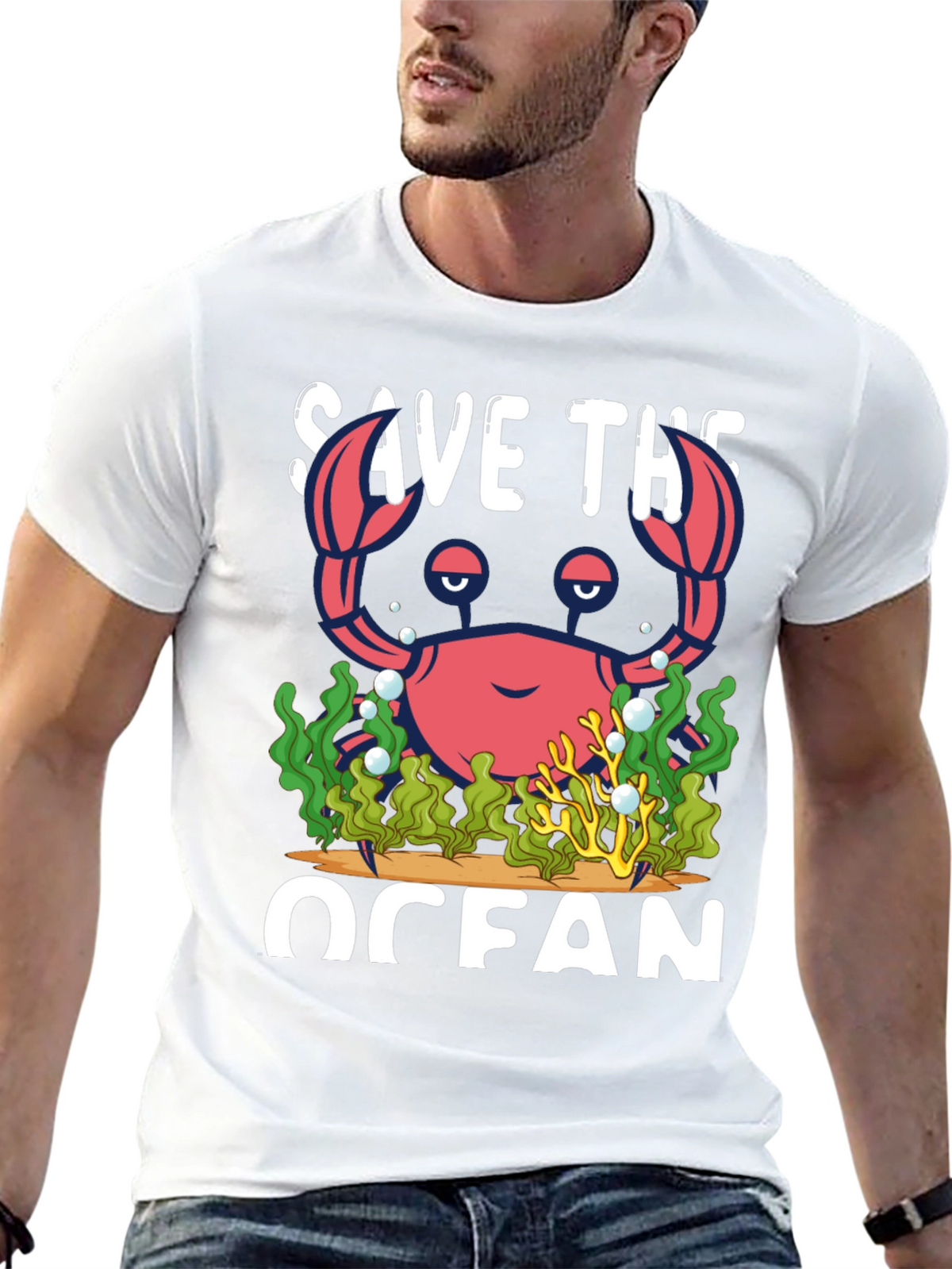 Save The Ocean Crab T-Shirt