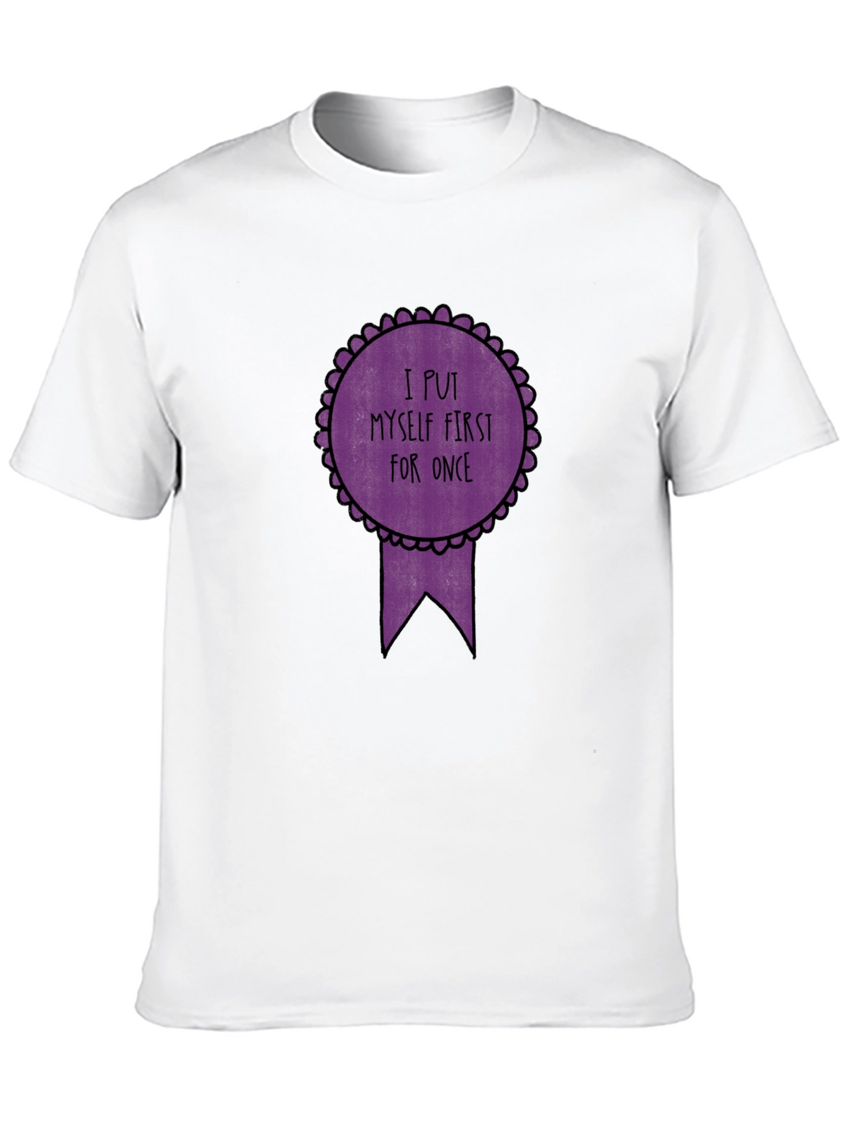 Self-Care T-Shirt - I Put Myself First Black Tee