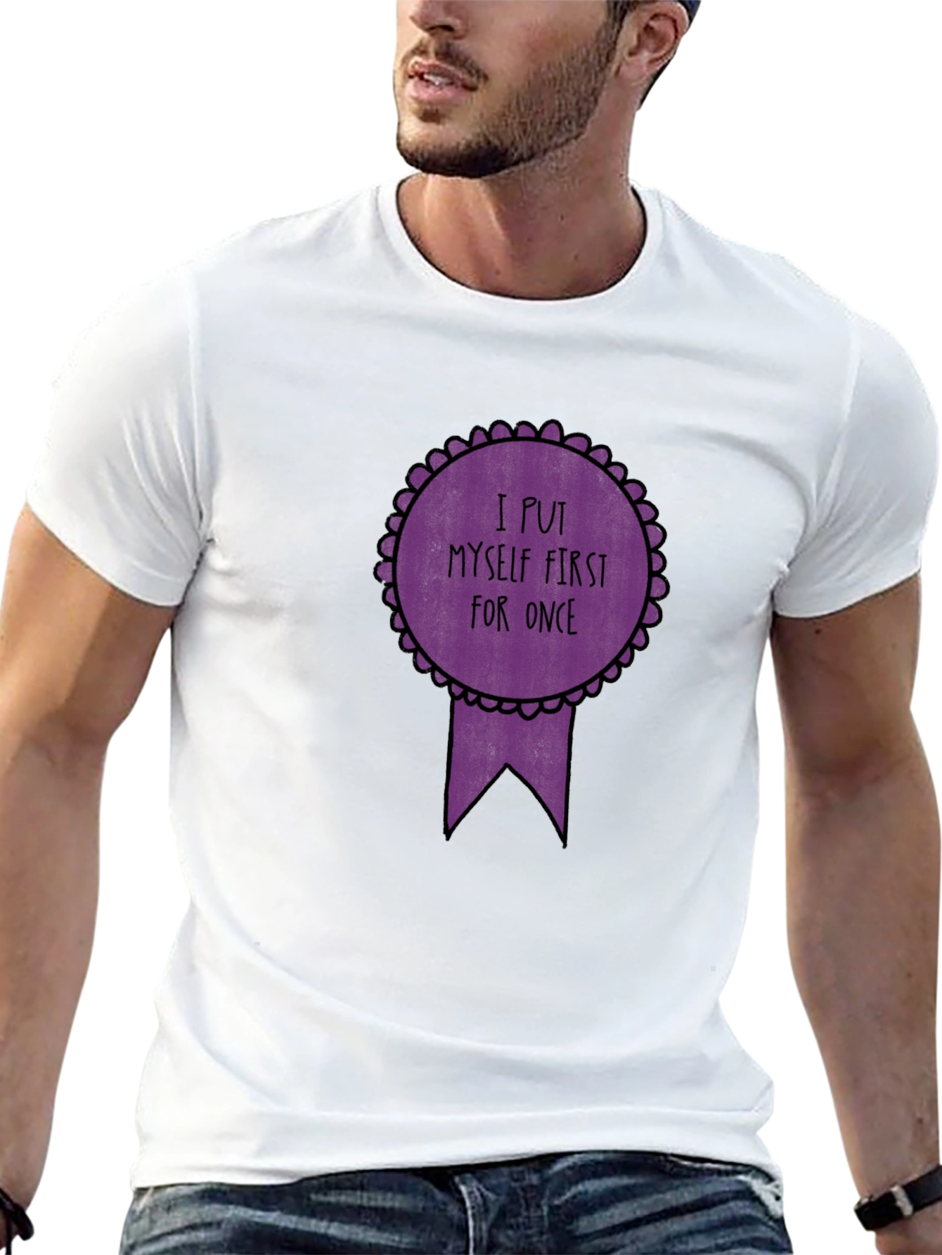 Self-Care T-Shirt - I Put Myself First Black Tee