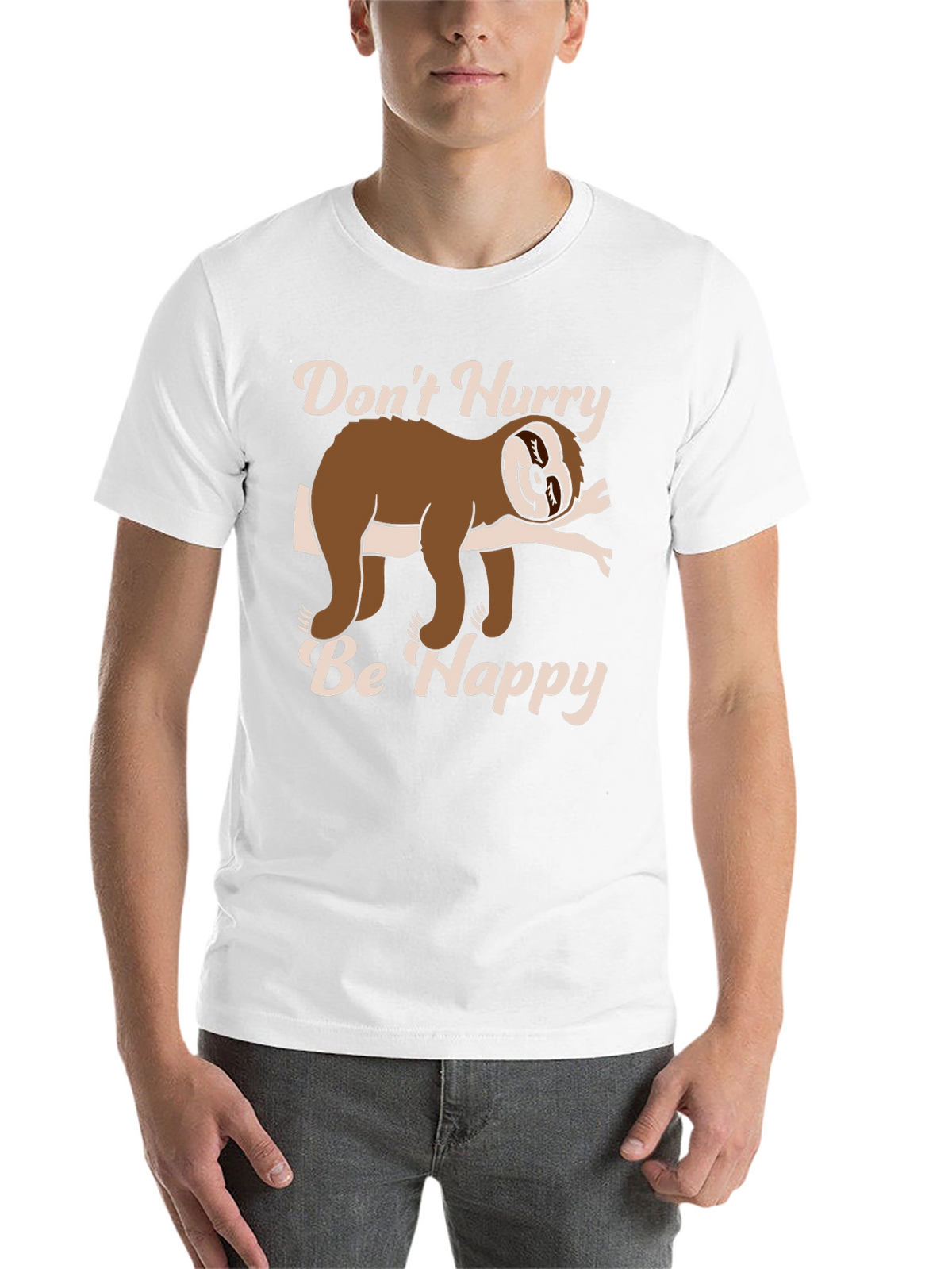 Dont Hurry Be Happy Sloth T-Shirt