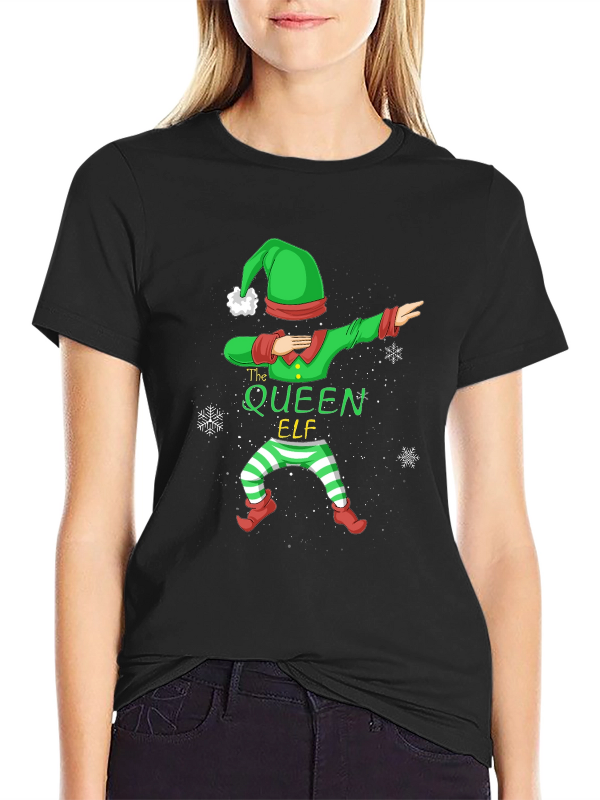 The Queen Elf Dabbing Christmas T-Shirt