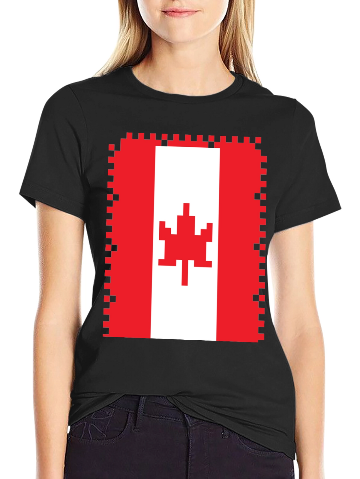 Pixelated Canadian Flag T-Shirt