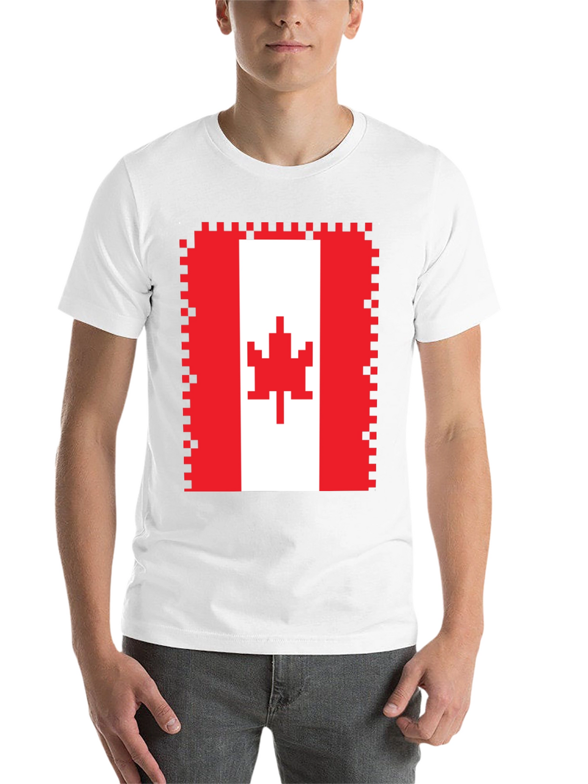Pixelated Canadian Flag T-Shirt