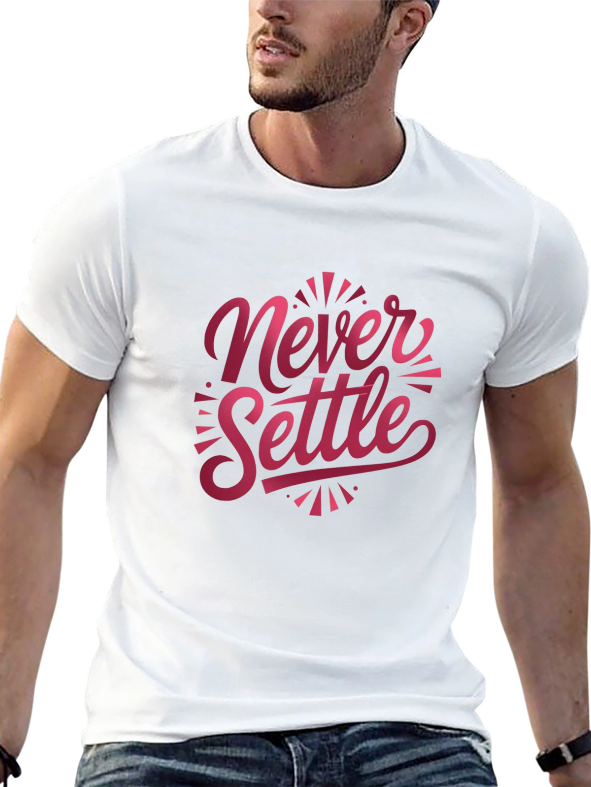 Never Settle Graphic T-Shirt
