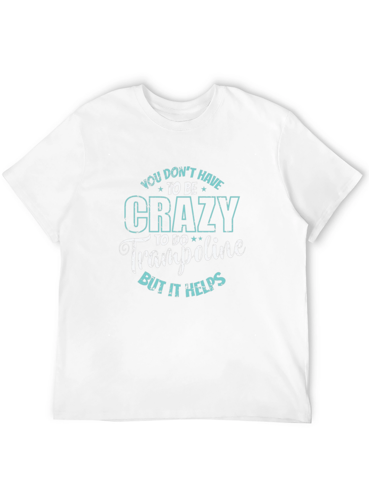 Crazy for Trampolines Black Graphic Tee
