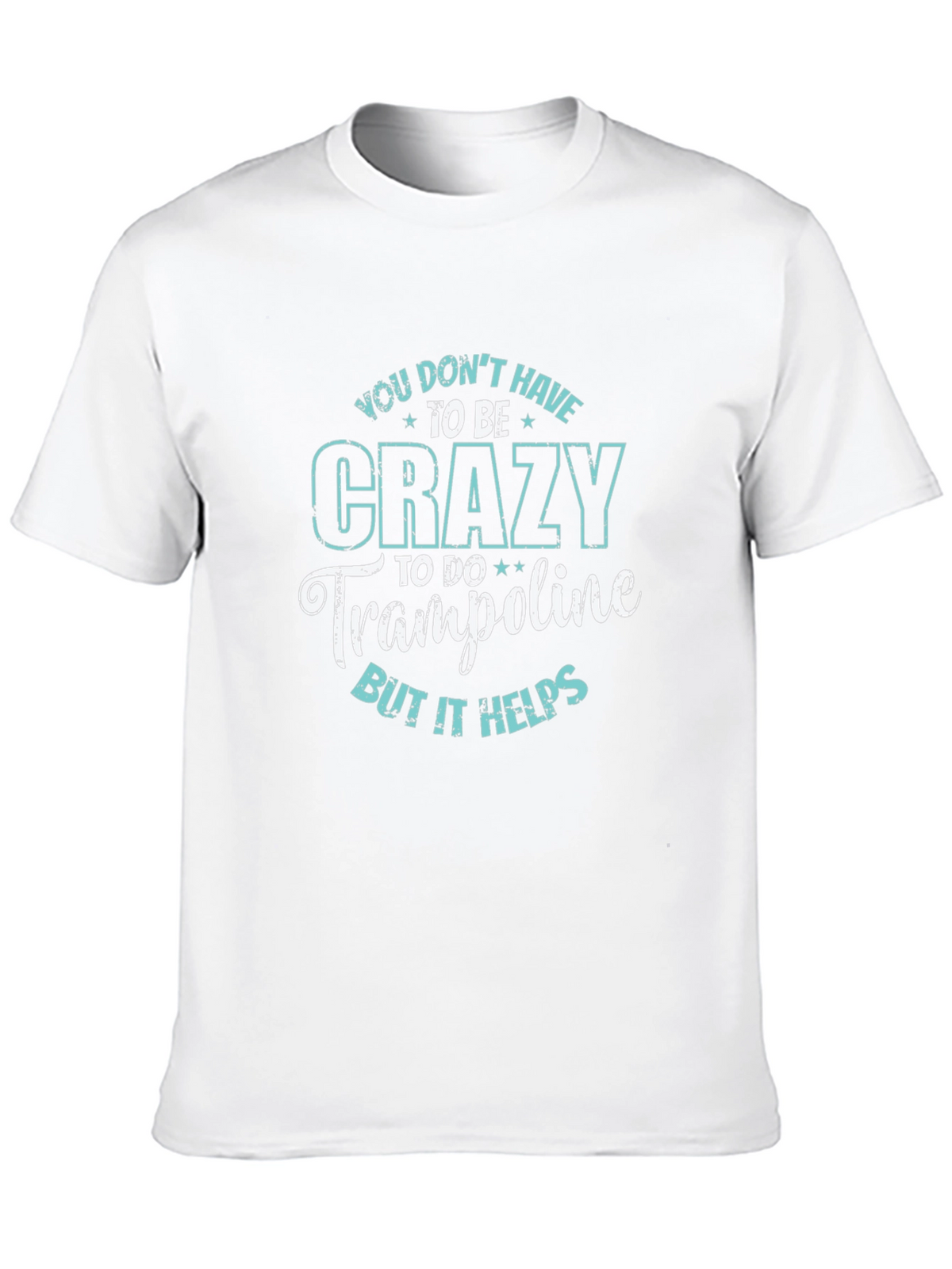 Crazy for Trampolines Black Graphic Tee