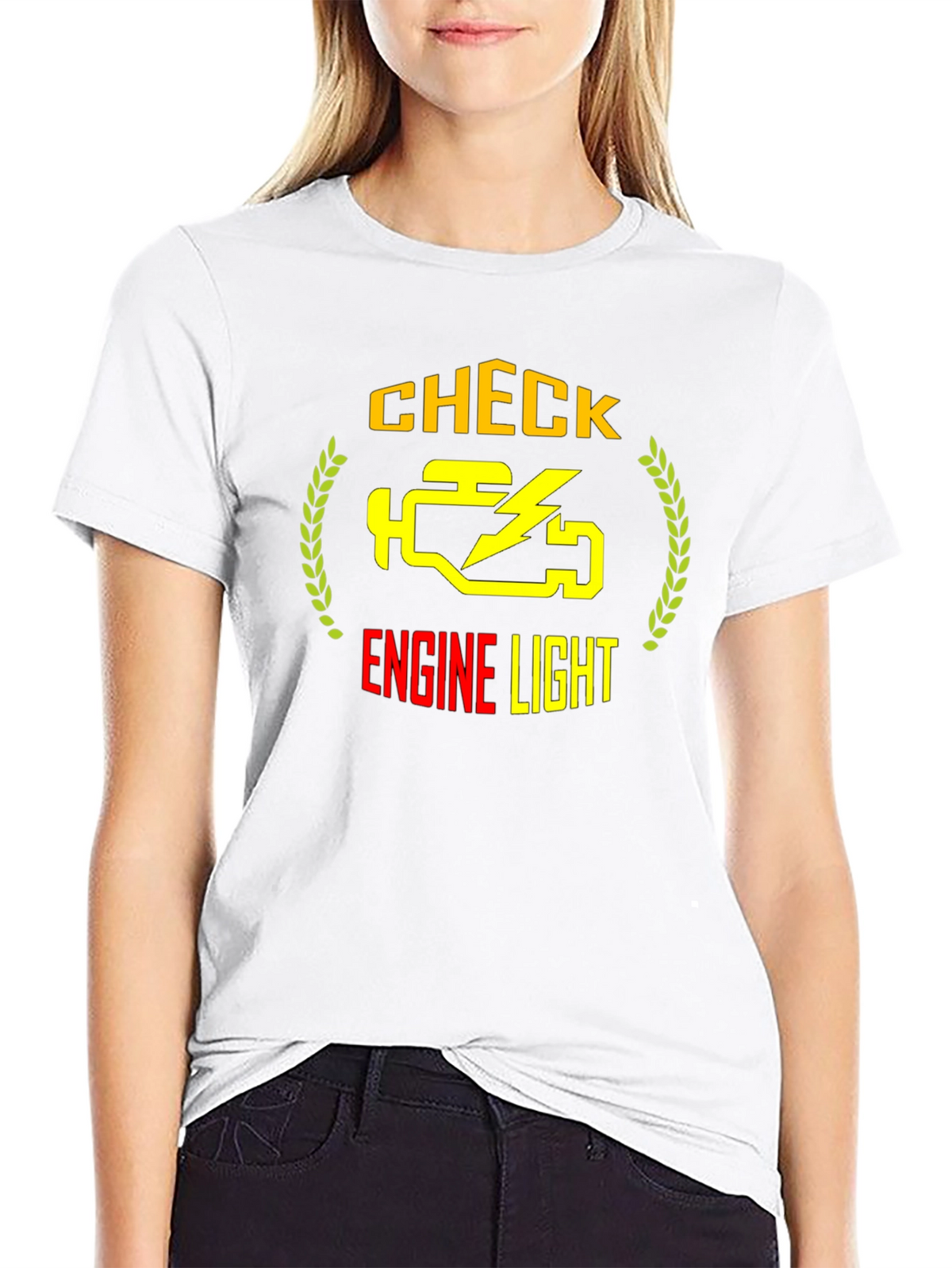 Check Engine Light Graphic Tee - Automotive Humor