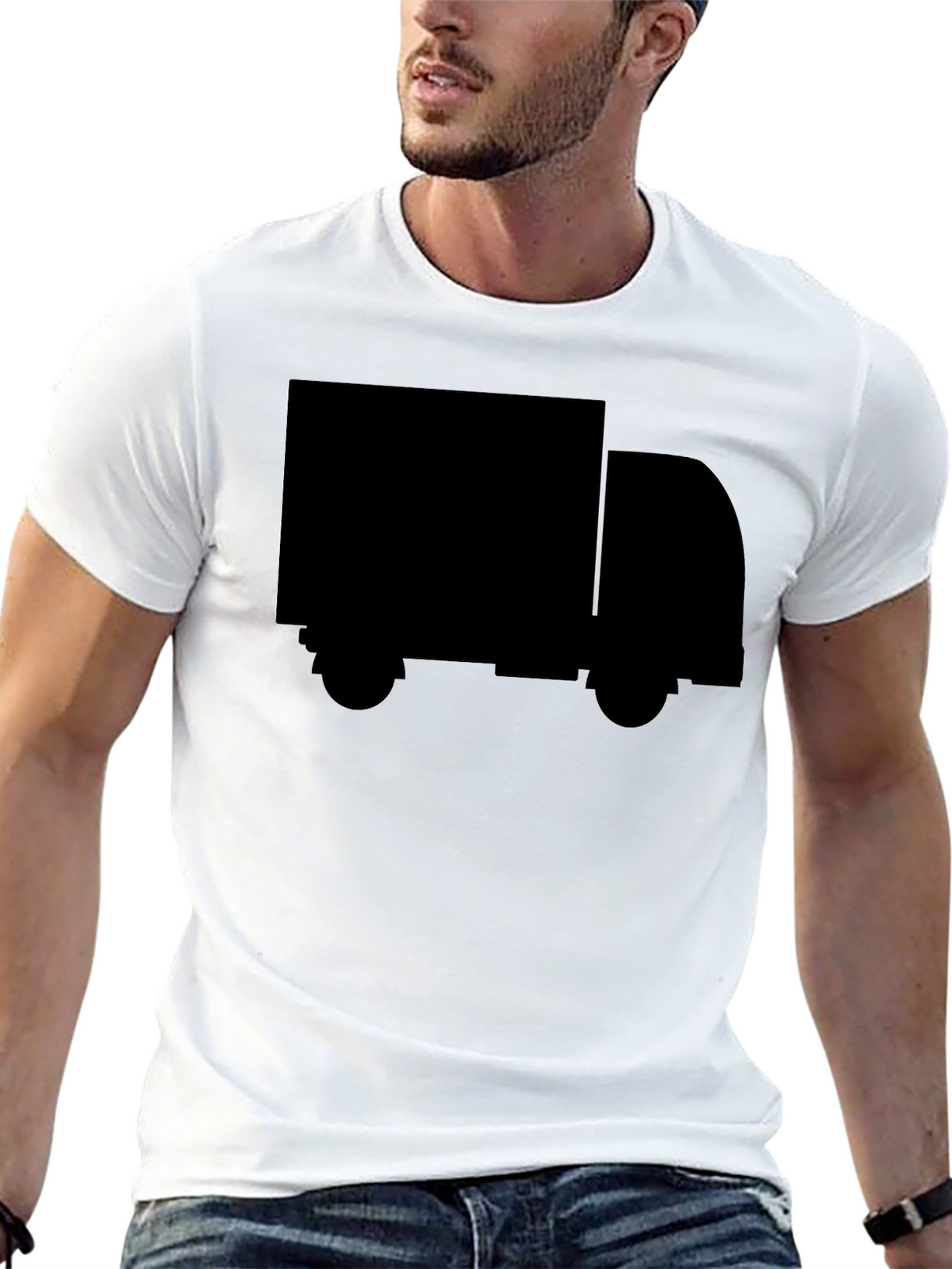 Black Truck Graphic Tee - Mens Casual Top