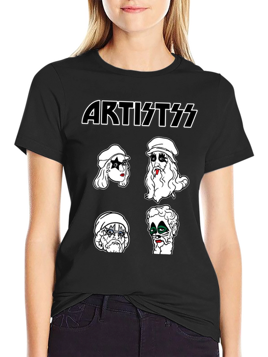 Artist KISS Style Black T-Shirt