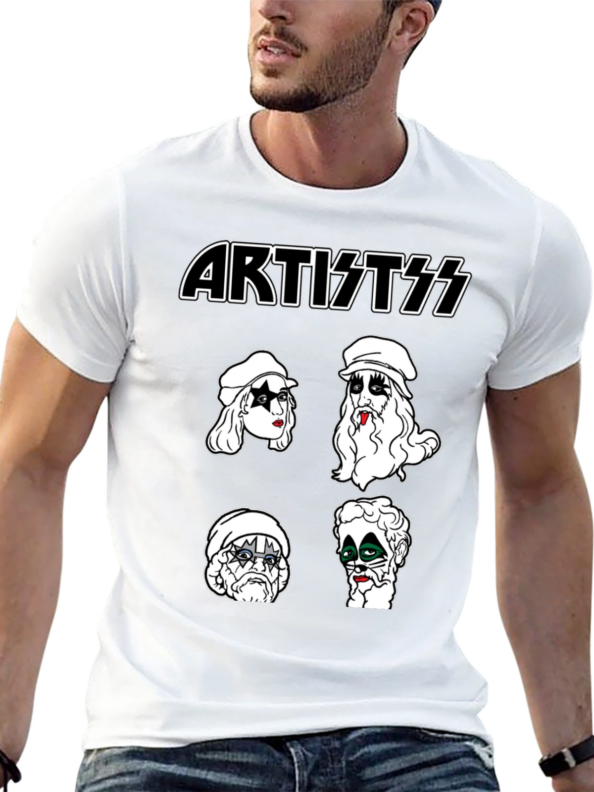 Artist KISS Style Black T-Shirt