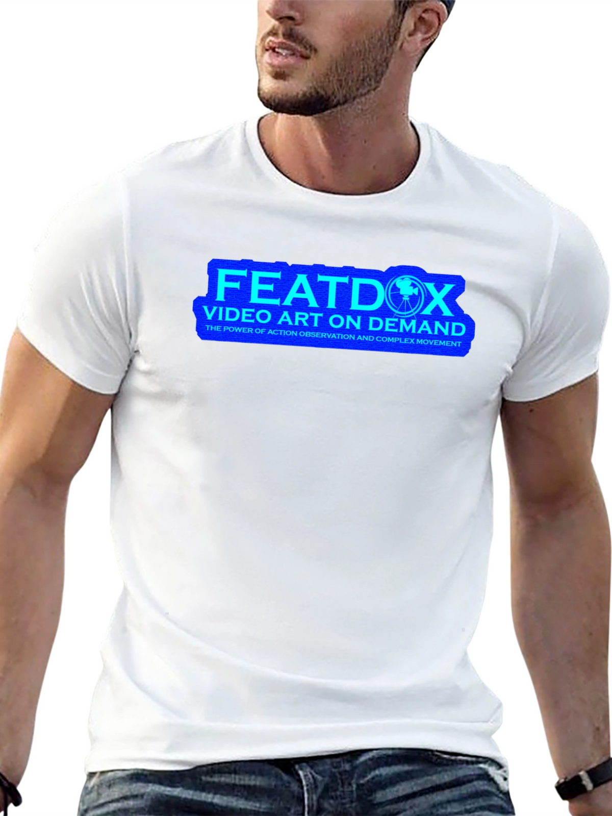 FEATDOX Video Art On Demand Black T-Shirt