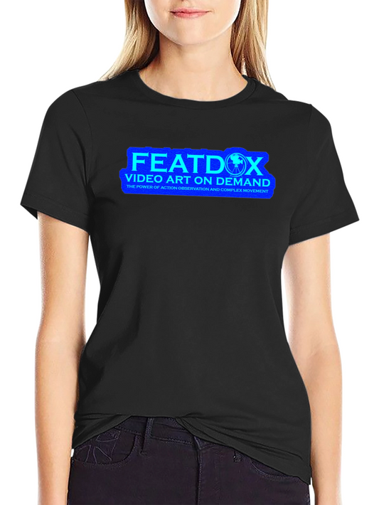 FEATDOX Video Art On Demand Black T-Shirt