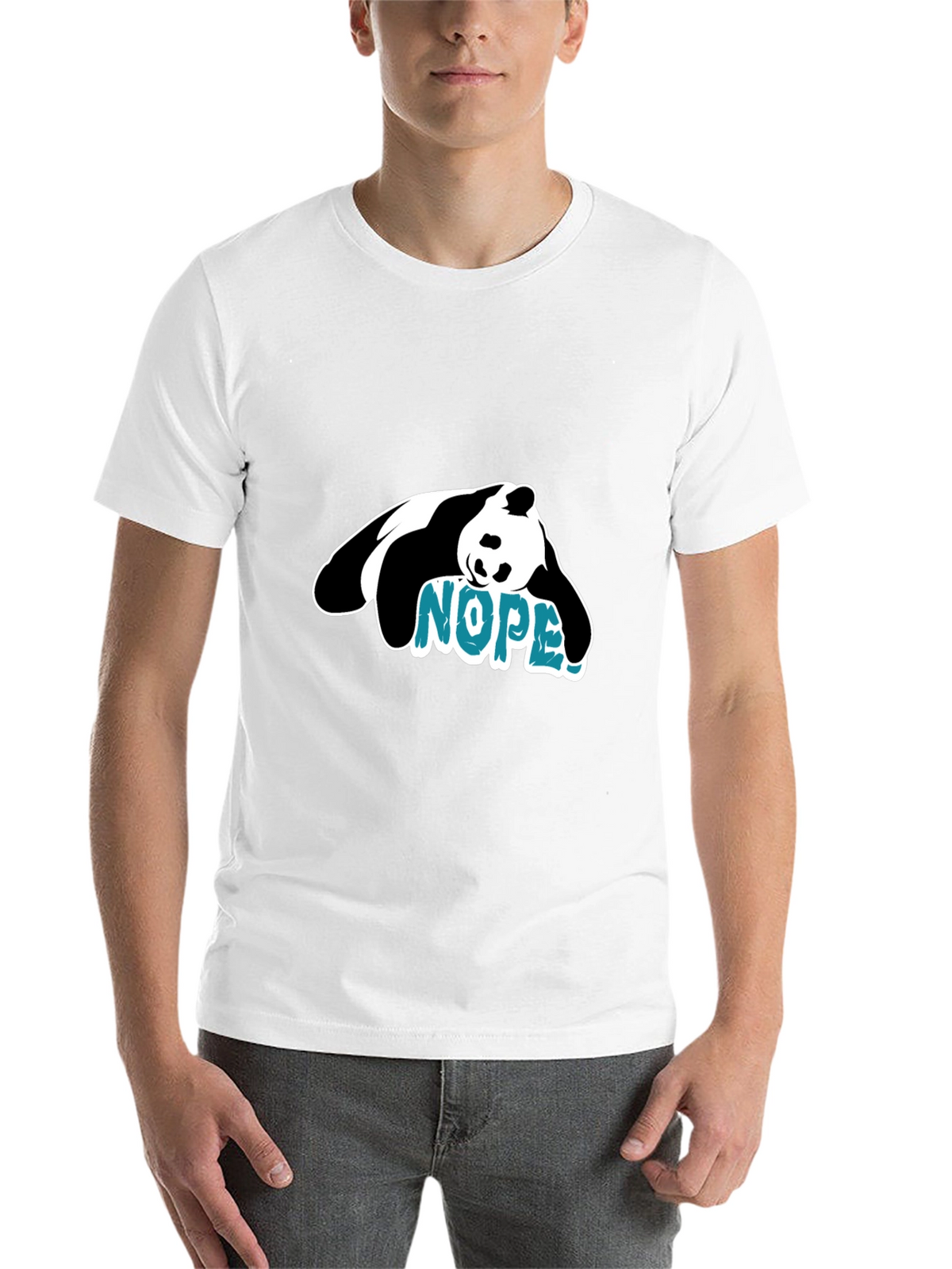 Nope Panda Graphic Tee - Lazy Day Vibes