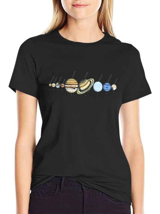 Solar System Planets Graphic T-Shirt