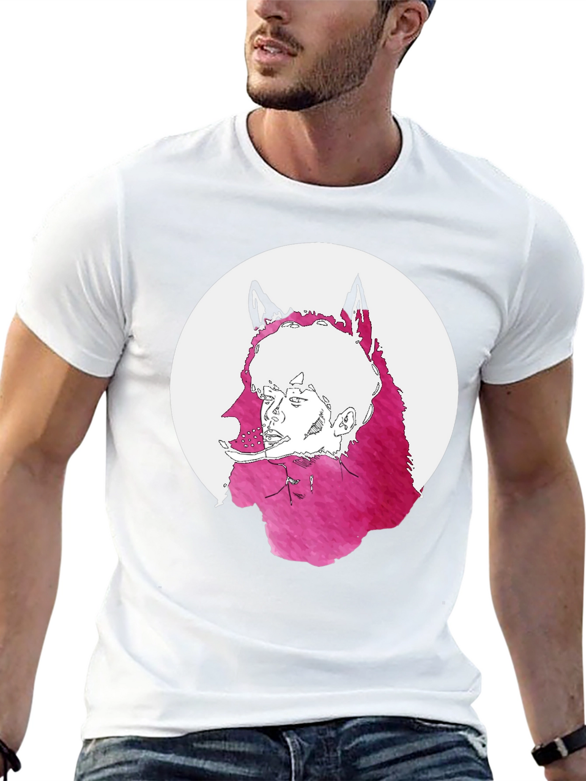 Wolf Graphic Tee - Unique Mens T-Shirt