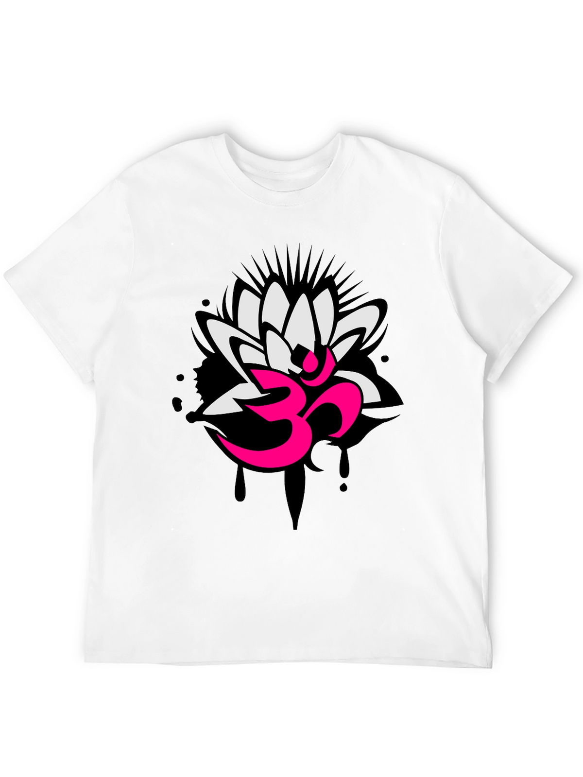 Om Lotus Graphic Tee - Yoga Inspired Design