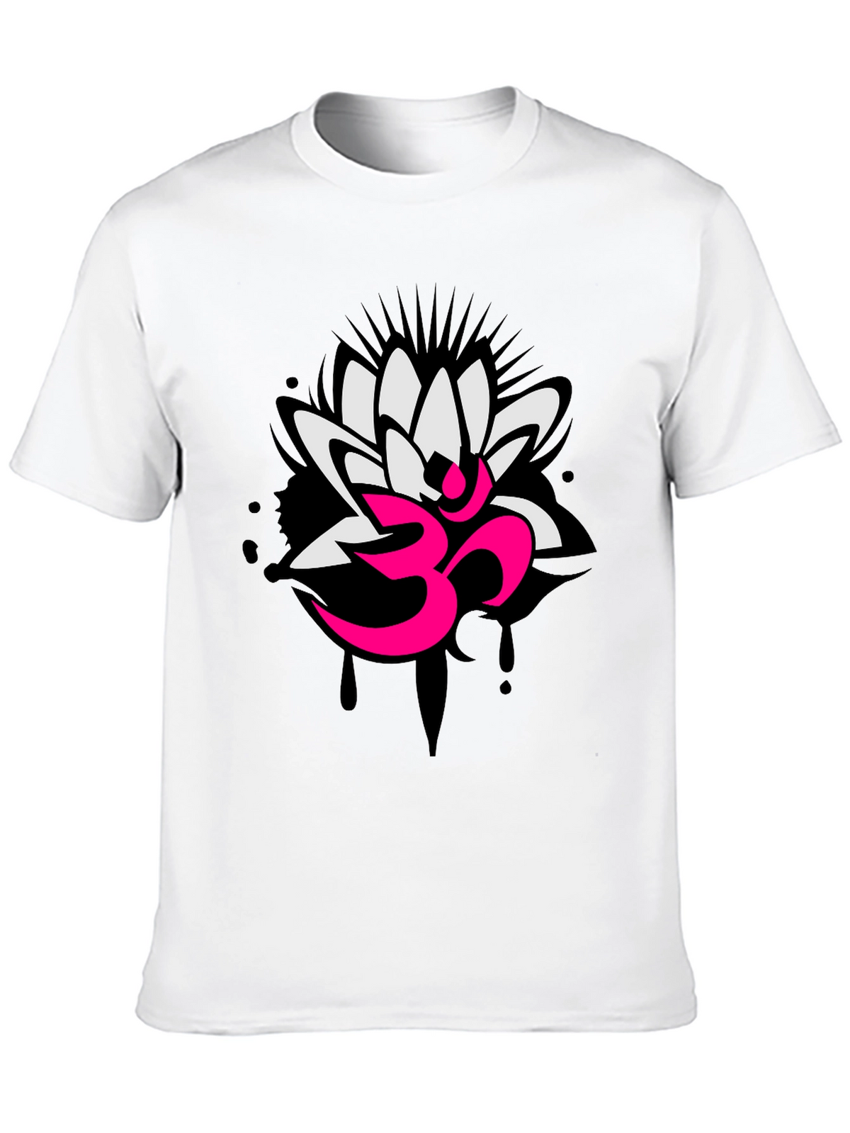 Om Lotus Graphic Tee - Yoga Inspired Design