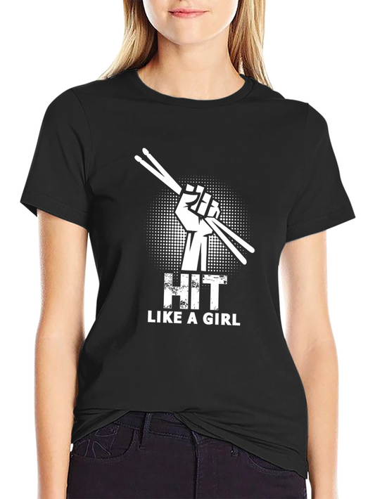 Hit Like a Girl Graphic T-Shirt