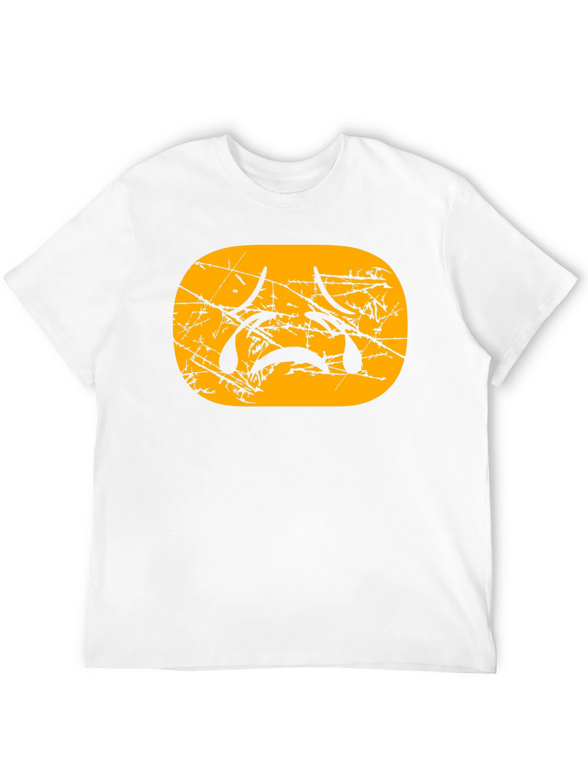Sad Emoji Graphic Tee - Black Cotton Blend