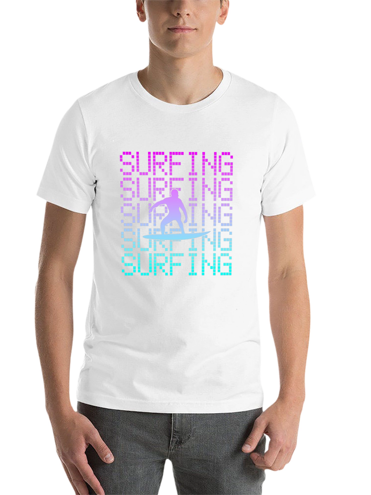 Surfing Graphic T-Shirt - Cool Design